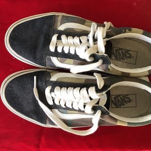VANS camo skate shoes